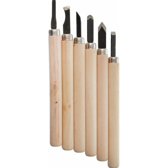 Набор резцов по дереву 6пр SPARTA