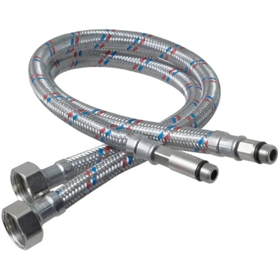 Подводка гибкая для воды 100см ГШ1/2 латун.гайка ELKA