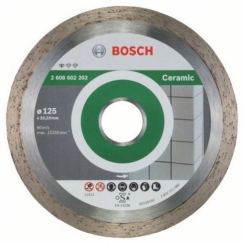 Диск алмазный Stf Ceramic 125х22,23мм BOSCH