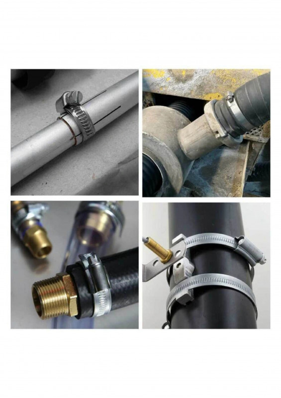 Хомут червячный 120-140мм цинк