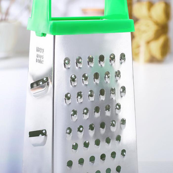 Терка 4 грани 11х8,5х22см, пластиковая ручка