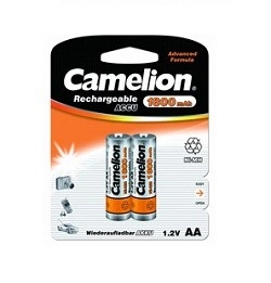 Батарейка пальчиковая аккумулятор в блистере 2шт AА 1800mAh Ni-Mh CAMELION